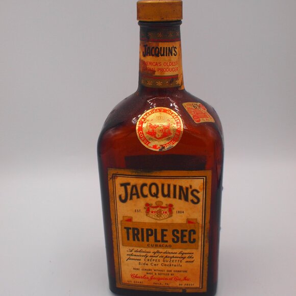 Jacquin Other - Antique, 4/5 qt, Amber, JACQUIN'S Triple Sec Bottle